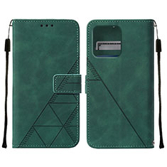 Custodia Portafoglio In Pelle Cover con Supporto YB4 per Motorola Moto X40 5G Verde