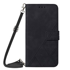 Custodia Portafoglio In Pelle Cover con Supporto YB4 per Samsung Galaxy A04 4G Nero