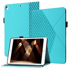 Custodia Portafoglio In Pelle Cover con Supporto YX1 per Apple iPad 10.2 (2019) Azzurro