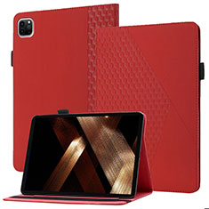 Custodia Portafoglio In Pelle Cover con Supporto YX1 per Apple iPad Pro 11 (2022) Rosso