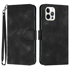 Custodia Portafoglio In Pelle Cover con Supporto YX1 per Apple iPhone 13 Pro Nero