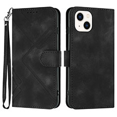 Custodia Portafoglio In Pelle Cover con Supporto YX1 per Apple iPhone 14 Nero