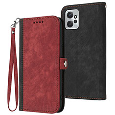 Custodia Portafoglio In Pelle Cover con Supporto YX1 per Motorola Moto G Power 5G (2023) Rosso