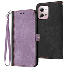 Custodia Portafoglio In Pelle Cover con Supporto YX1 per Motorola Moto G Stylus (2023) 5G Viola