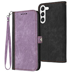 Custodia Portafoglio In Pelle Cover con Supporto YX1 per Samsung Galaxy S22 Plus 5G Viola