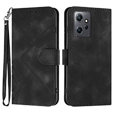 Custodia Portafoglio In Pelle Cover con Supporto YX1 per Xiaomi Redmi Note 12 4G Nero