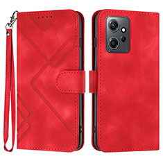 Custodia Portafoglio In Pelle Cover con Supporto YX1 per Xiaomi Redmi Note 12 4G Rosso