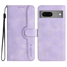 Custodia Portafoglio In Pelle Cover con Supporto YX2 per Google Pixel 7 5G Viola