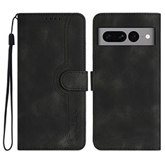 Custodia Portafoglio In Pelle Cover con Supporto YX2 per Google Pixel 7 Pro 5G Nero