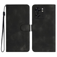 Custodia Portafoglio In Pelle Cover con Supporto YX2 per Motorola Moto Edge (2023) 5G Nero