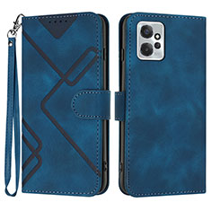 Custodia Portafoglio In Pelle Cover con Supporto YX2 per Motorola Moto G Power 5G (2023) Blu