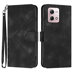 Custodia Portafoglio In Pelle Cover con Supporto YX2 per Motorola Moto G Stylus (2023) 4G Nero