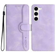 Custodia Portafoglio In Pelle Cover con Supporto YX2 per Samsung Galaxy S24 5G Viola