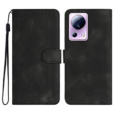 Custodia Portafoglio In Pelle Cover con Supporto YX2 per Xiaomi Civi 2 5G Nero