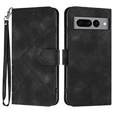 Custodia Portafoglio In Pelle Cover con Supporto YX3 per Google Pixel 7 Pro 5G Nero