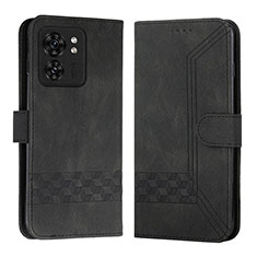 Custodia Portafoglio In Pelle Cover con Supporto YX4 per Motorola Moto Edge (2023) 5G Nero