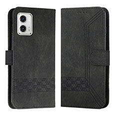 Custodia Portafoglio In Pelle Cover con Supporto YX4 per Motorola Moto G 5G (2023) Nero