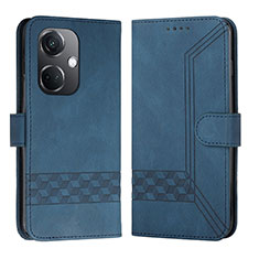 Custodia Portafoglio In Pelle Cover con Supporto YX5 per Oppo K11 5G Blu