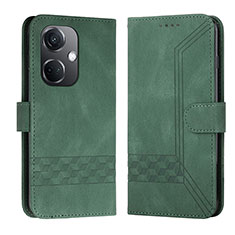 Custodia Portafoglio In Pelle Cover con Supporto YX5 per Oppo K11 5G Verde