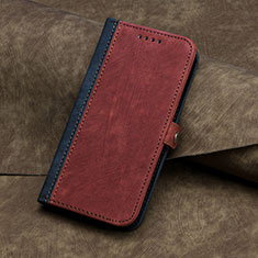 Custodia Portafoglio In Pelle Cover con Supporto YX5 per Samsung Galaxy S25 Ultra 5G Rosso