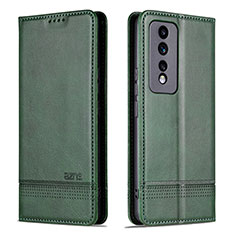 Custodia Portafoglio In Pelle Cover con Supporto YZ1 per Huawei Honor 80 GT 5G Verde