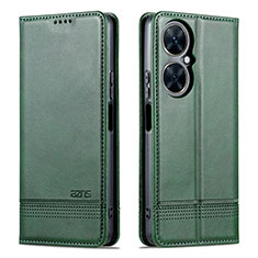 Custodia Portafoglio In Pelle Cover con Supporto YZ1 per Huawei Nova 11i Verde