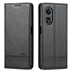 Custodia Portafoglio In Pelle Cover con Supporto YZ1 per Oppo A58 5G Nero