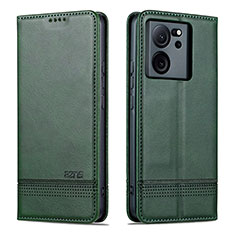 Custodia Portafoglio In Pelle Cover con Supporto YZ1 per Xiaomi Mi 13T 5G Verde