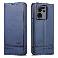 Custodia Portafoglio In Pelle Cover con Supporto YZ1 per Xiaomi Redmi K60 Ultra 5G Blu