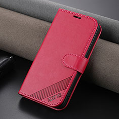 Custodia Portafoglio In Pelle Cover con Supporto YZ3 per Apple iPhone 14 Pro Rosa Caldo