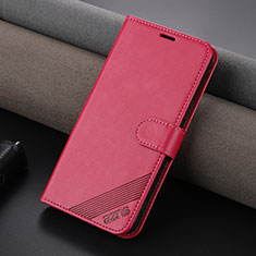 Custodia Portafoglio In Pelle Cover con Supporto YZ3 per Apple iPhone 14 Rosa Caldo
