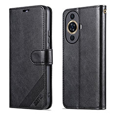 Custodia Portafoglio In Pelle Cover con Supporto YZ3 per Huawei Nova 11 Pro Nero