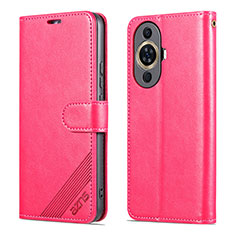 Custodia Portafoglio In Pelle Cover con Supporto YZ3 per Huawei Nova 11 Ultra Rosa Caldo