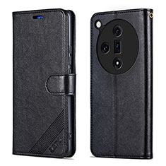 Custodia Portafoglio In Pelle Cover con Supporto YZ3 per Oppo Find X7 5G Nero