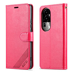 Custodia Portafoglio In Pelle Cover con Supporto YZ3 per Oppo Reno10 Pro+ Plus 5G Rosa Caldo