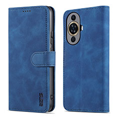 Custodia Portafoglio In Pelle Cover con Supporto YZ5 per Huawei Nova 11 Blu