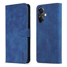 Custodia Portafoglio In Pelle Cover con Supporto YZ5 per Oppo K11 5G Blu