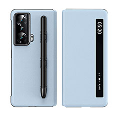 Custodia Portafoglio In Pelle Cover con Supporto ZL1 per Huawei Honor Magic Vs 5G Cielo Blu