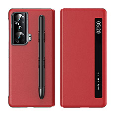 Custodia Portafoglio In Pelle Cover con Supporto ZL1 per Huawei Honor Magic Vs 5G Rosso