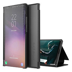 Custodia Portafoglio In Pelle Cover con Supporto ZL1 per Samsung Galaxy A12 5G Nero