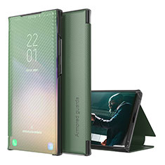 Custodia Portafoglio In Pelle Cover con Supporto ZL1 per Samsung Galaxy A12 5G Verde