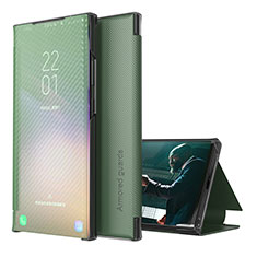 Custodia Portafoglio In Pelle Cover con Supporto ZL1 per Samsung Galaxy A30S Verde