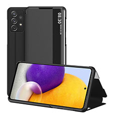 Custodia Portafoglio In Pelle Cover con Supporto ZL1 per Samsung Galaxy A72 4G Nero