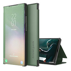Custodia Portafoglio In Pelle Cover con Supporto ZL1 per Samsung Galaxy M32 5G Verde