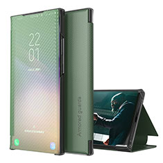 Custodia Portafoglio In Pelle Cover con Supporto ZL1 per Samsung Galaxy S20 Plus 5G Verde