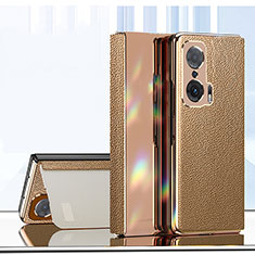 Custodia Portafoglio In Pelle Cover con Supporto ZL2 per Huawei Honor Magic V 5G Oro