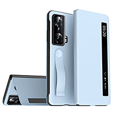 Custodia Portafoglio In Pelle Cover con Supporto ZL2 per Huawei Honor Magic Vs 5G Cielo Blu