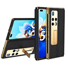 Custodia Portafoglio In Pelle Cover con Supporto ZL2 per Huawei Mate X2 Nero