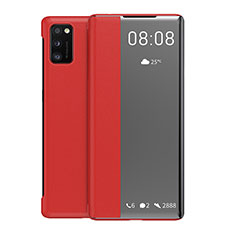 Custodia Portafoglio In Pelle Cover con Supporto ZL2 per Samsung Galaxy A41 Rosso