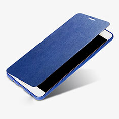 Custodia Portafoglio In Pelle Cover S01 con Supporto per Samsung Galaxy C9 Pro C9000 Blu